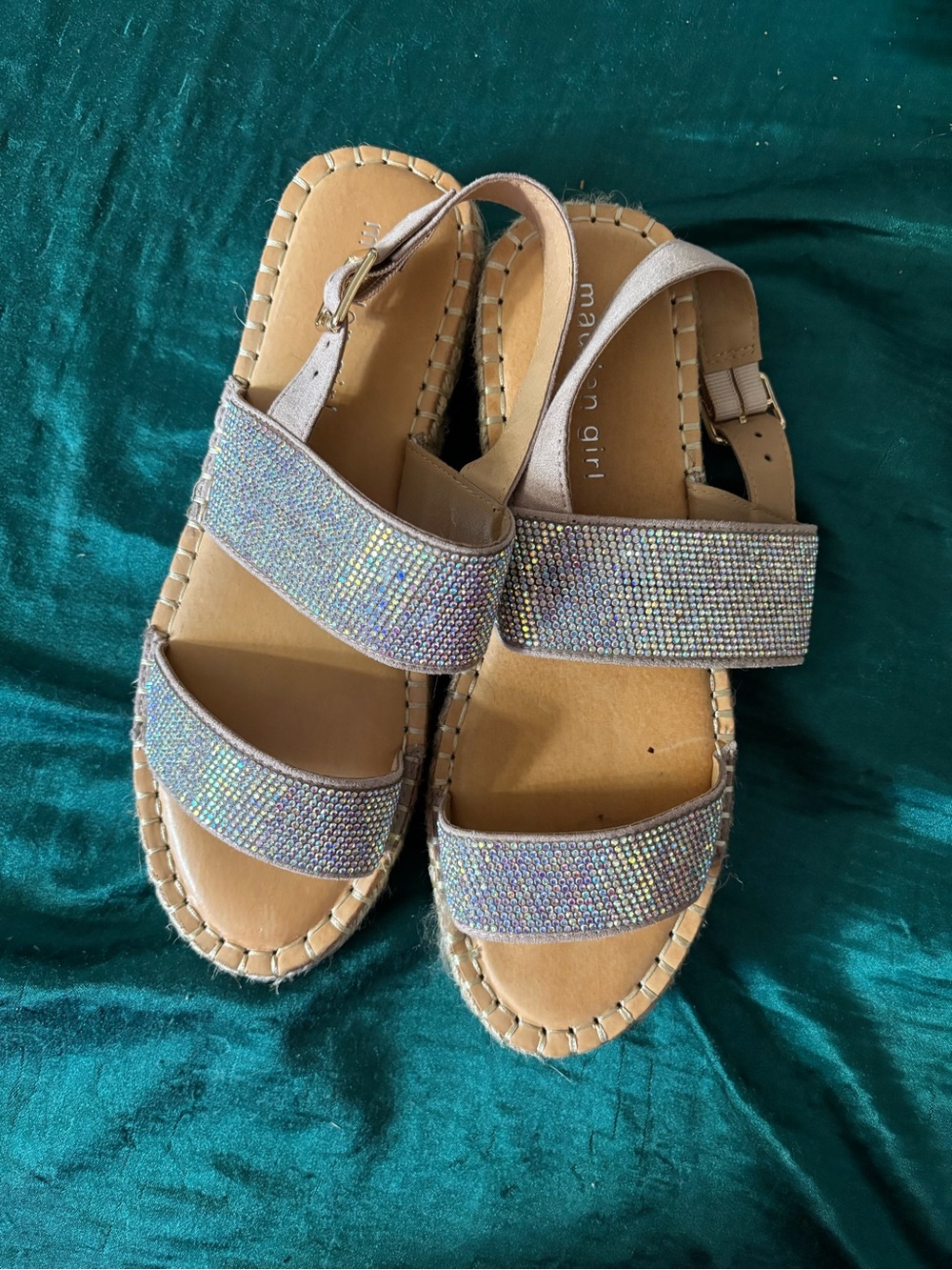 Madden Girl bling sandals. Size 8